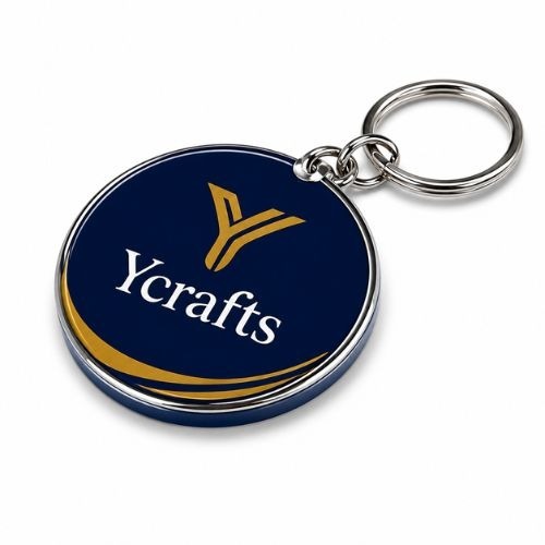 Compact Custom Printed Keyrings (40 mm | Corporate Gift Keychains Model 2(40 mm) - Image 2